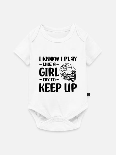 Lacrosse - Baby Premium Kurzarmbody - Weiß