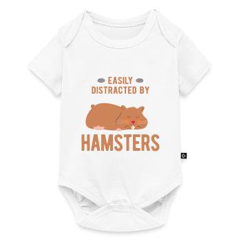 Nagetier Hamster - Baby Premium Kurzarmbody - Weiß - Vorne