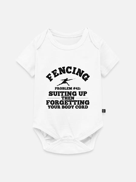 Fechten - Baby Premium Kurzarmbody - Weiß