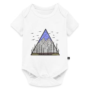 Mountains, Nature, Forest, Wilderness, Peaks, Mountains, Hiking - Baby Premium short-sleeve bodysuit - white - Front