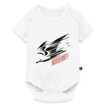 Norderney Sturzflug Tiefflieger Möwe Urlaub T-Shir - Baby Premium short-sleeve bodysuit - white - Front