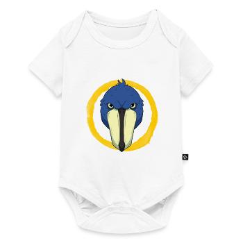 Oiseau à bec-en-sabot Ornithologue Forêt I Cadeau - Body à manches courtes Premium Bébé - blanc - Devant