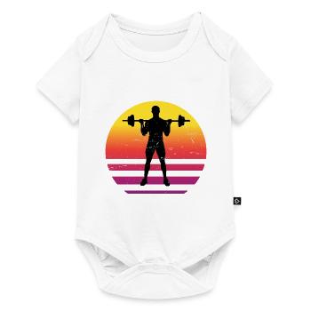 Strength Training Women Endurance Training Men - Baby Premium short-sleeve bodysuit - white - Front