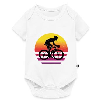 Vélo de route Cycliste de route pour femme Cycliste sur route - Body à manches courtes Premium Bébé - blanc - Devant