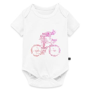 Vélo de route pour femmes Vélo de route Vélo de route pour hommes Vélo de route - Body à manches courtes Premium Bébé - blanc - Devant