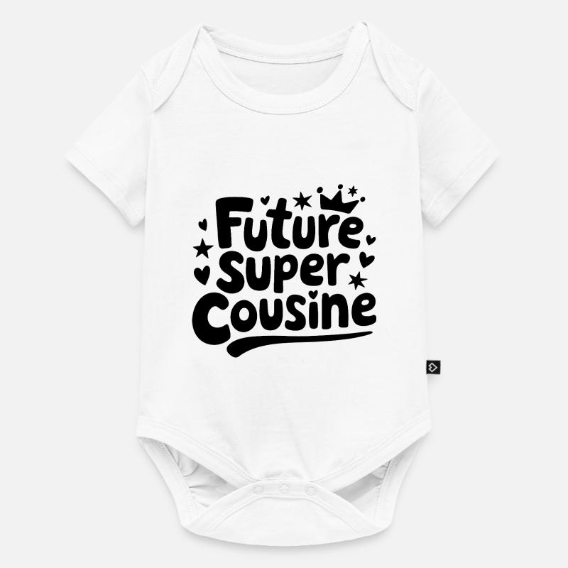 Future Super Cousine Géniale - Body à manches courtes Premium Bébé - blanc