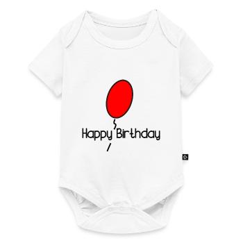 ALLES GUTE ZUM GEBURTSTAG. ALLES GUTE ZUM GEBURTSTAG. JAHRESTAG. - Baby Premium Kurzarmbody - Weiß - Vorne