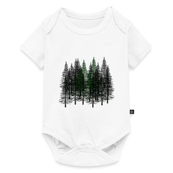 Fir Autumn October Winter Nature Wilderness Environment - Baby Premium short-sleeve bodysuit - white - Front