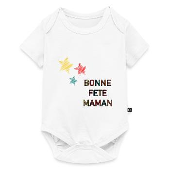BONNE FÊTE. FÊTE DES MÈRES. FÊTE DES PÈRES. FÊTE - Body à manches courtes Premium Bébé - blanc - Devant