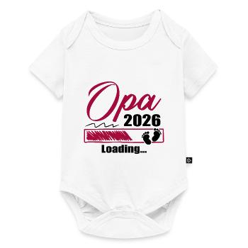 Werdender Opa 2026 Opa loading Geschenk Männer - Baby Premium Kurzarmbody - Weiß - Vorne