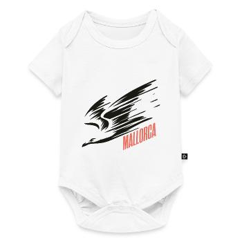 Mallorca Dive Low Flyer Seagull Vacation T-Shirt - Baby Premium short-sleeve bodysuit - white - Front