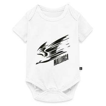 Mallorca Dive Low Flyer Seagull Vacation T-Shirt - Baby Premium short-sleeve bodysuit - white - Front