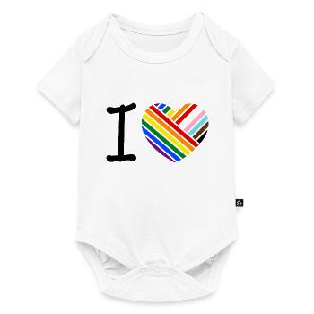 I love - classic - Baby Premium short-sleeve bodysuit - white - Front