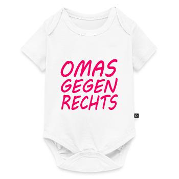 Omas gegen rechts - Baby Premium Kurzarmbody - Weiß - Vorne
