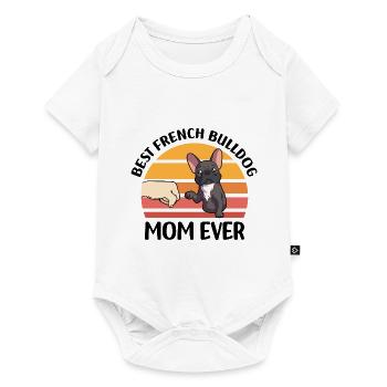 Français Bouledogue - Body à manches courtes Premium Bébé - blanc - Devant