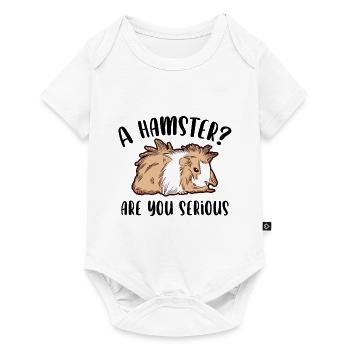 Nagetier Meerschwein Meerschweinchen - Baby Premium Kurzarmbody - Weiß - Vorne