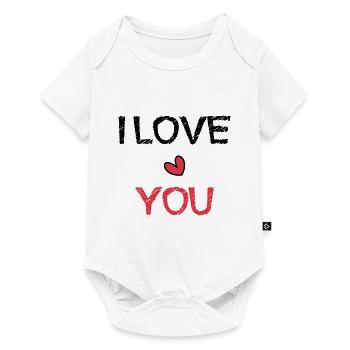 MOM. MOTHER's DAY. HAPPY MOTHER'S DAY. I LOVE YOU - Baby Premium short-sleeve bodysuit - white - Front