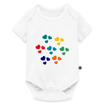 HAPPY MOTHER'S DAY. MOM. MOTHER's DAY. HEART - Baby Premium short-sleeve bodysuit - white - Front