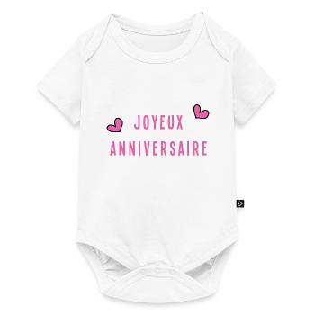 HAPPY BIRTHDAY. HAPPY BIRTHDAY. ANNIVERSARY. - Baby Premium short-sleeve bodysuit - white - Front