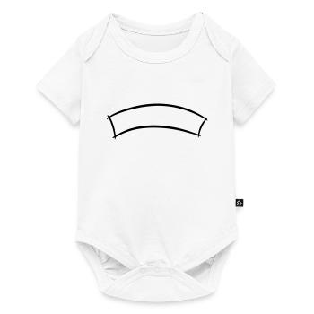 Bannière décorative, Titre/En-tête du cadre de texte - Body à manches courtes Premium Bébé - blanc - Devant