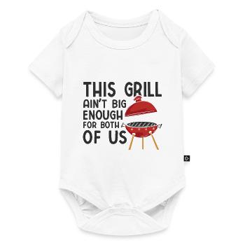 Grillparty Spruch Zum Grillen Grill - Baby Premium Kurzarmbody - Weiß - Vorne