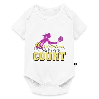 Raquette de padel Tennis Sport I Cadeau - Body à manches courtes Premium Bébé - blanc - Devant