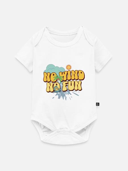 Kitesurf Kitesurfer Kiteboard - Baby Premium Kurzarmbody - Weiß