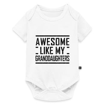 Grandpa from Granddaughters Humor Saying Grandfath - Baby Premium short-sleeve bodysuit - white - Front