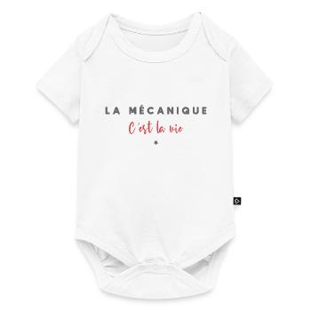 La mécanique c est la vie - Body à manches courtes Premium Bébé - blanc - Devant