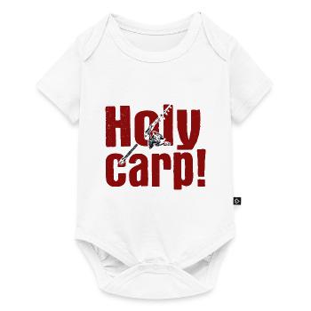 Angler Spruch zum Angeln Angel - Baby Premium Kurzarmbody - Weiß - Vorne