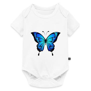 Butterfly - Baby Premium short-sleeve bodysuit - white - Front