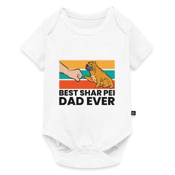 Best Shar Pei Dad Ever Shar Pei Dog Dad - Baby Premium Kurzarmbody - Weiß - Vorne