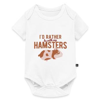 Nagetier Hamster - Baby Premium Kurzarmbody - Weiß - Vorne