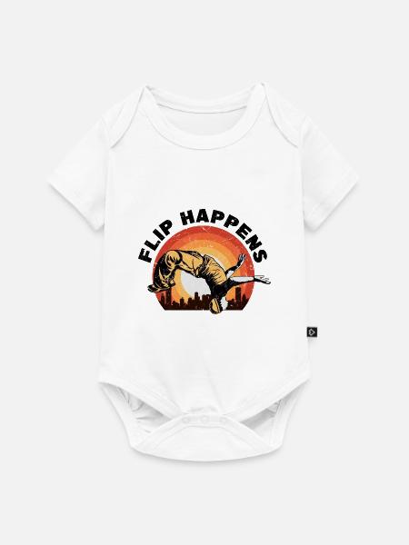 Freerunning - Baby Premium Kurzarmbody - Weiß