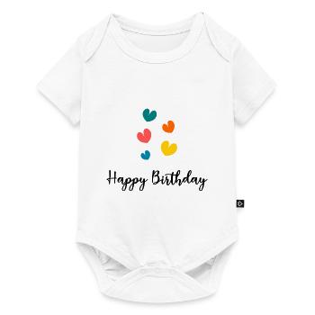 HAPPY BIRTHDAY. HAPPY BIRTHDAY. ANNIVERSARY. - Baby Premium short-sleeve bodysuit - white - Front