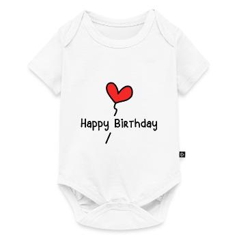 HAPPY BIRTHDAY. HAPPY BIRTHDAY. ANNIVERSARY. - Baby Premium short-sleeve bodysuit - white - Front