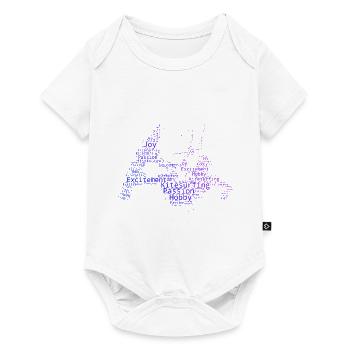 Men's Kitesurfing Kitesurfer Kitesurf Kitesurfing - Baby Premium short-sleeve bodysuit - white - Front