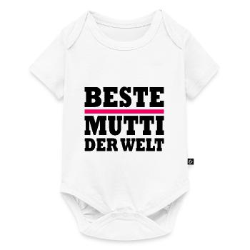 Beste mutti der welt - Baby Premium Kurzarmbody - Weiß - Vorne