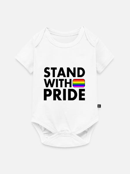 Stand with pride - Baby Premium Kurzarmbody - Weiß