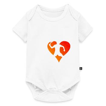 Men's Women's Pickleball Pickleball Racquetb - Baby Premium short-sleeve bodysuit - white - Front