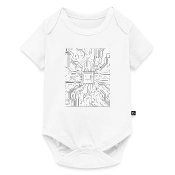 Circuit from the computer - board - Baby Premium short-sleeve bodysuit - white - Front