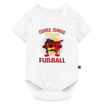 Fußball Deutschland Trikot Fanartikel Deutschland - Baby Premium Kurzarmbody - Weiß - Vorne
