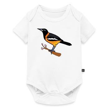 Venezuelan Troupial: Bird Lover's Delight - Baby Premium short-sleeve bodysuit - white - Front