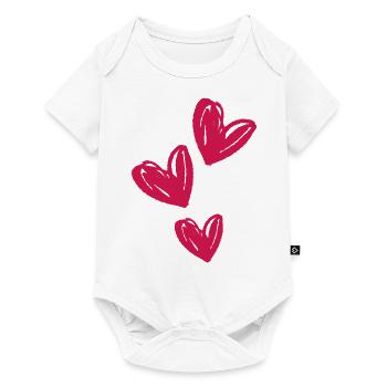 Hearts Love Symbol - Baby Premium short-sleeve bodysuit - white - Front