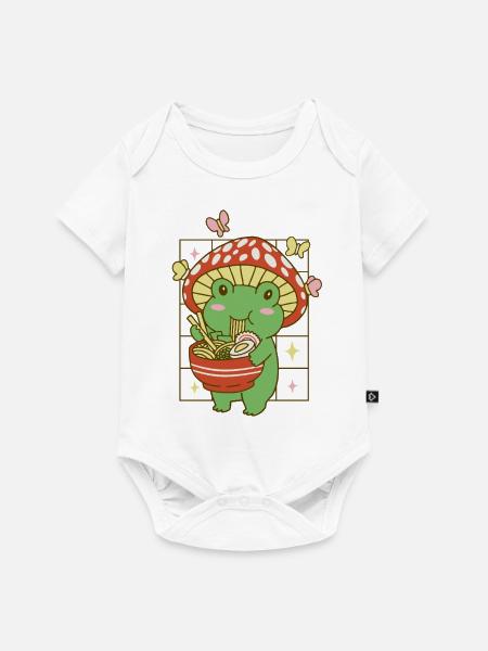 Kawaii Ramen Froschpilz - Baby Premium kortärmad bodysuit - vit
