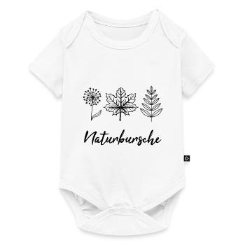Naturbursche Wandern Wald Freizeit Abenteuer Natur - Baby Premium Kurzarmbody - Weiß - Vorne