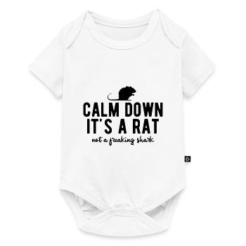 Nagetier Maus Ratte - Baby Premium Kurzarmbody - Weiß - Vorne