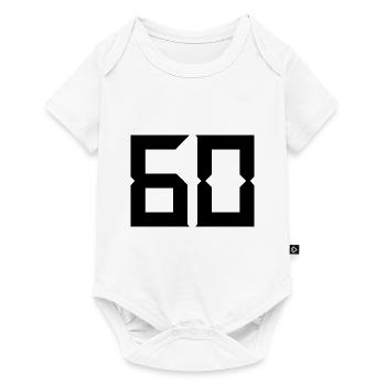 60. 60 JAHRE. 60-JÄHRIGES JUBILÄUM. 60. GEBURTSTAG. - Baby Premium Kurzarmbody - Weiß - Vorne