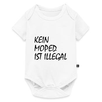 kein moped ist illegal - Baby Premium Kurzarmbody - Weiß - Vorne