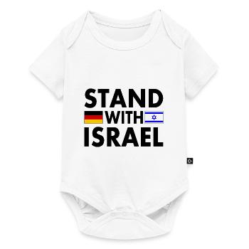 Stand with israel - Baby Premium short-sleeve bodysuit - white - Front